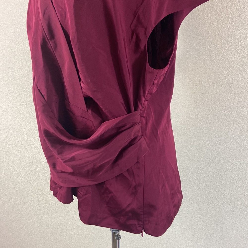 New Worthington Woman Color Burgundy Blouse Size 1X - Picture 7 of 13